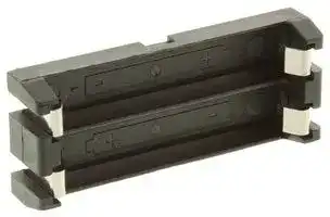 1023: BATTERY HOLDER DUAL, AAA CELL, THRU HOLE
