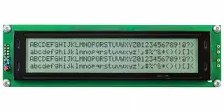 MC44005A6W-FPTLWI-V3: Alphanumeric LCD, 40 x 4, Black on White, 5V, I2C, English, Japanese, Transflective