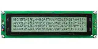 MC44005A6W-FPTLWI-V3: Alphanumeric LCD, 40 x 4, Black on White, 5V, I2C, English, Japanese, Transflective