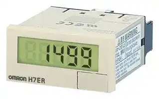 H7ER-N: Tachometer, 4-Digit, 8.6 mm, 7-Segment LCD