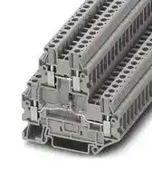 3046650 — DIN Rail Mount Terminal Block, 4 Ways, 26 AWG, 12 AWG, 2.5 mm², Screw, 24 A