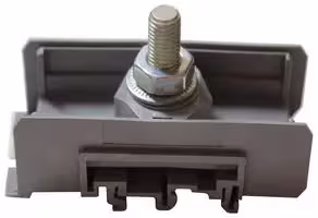1SNA115150R2500: DIN Rail Mount Terminal Block, M10, 1 Ways, 120 mm², Stud, 269 A