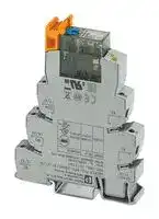 2910506: Power Relay, DPDT, 230 VAC, 6 A, PLC-INTERFACE Series, DIN Rail