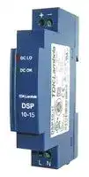 DSP10-15: AC/DC DIN Rail Power Supply (PSU), ITE, 1 Output, 10.1 W, 15 VDC, 670 mA