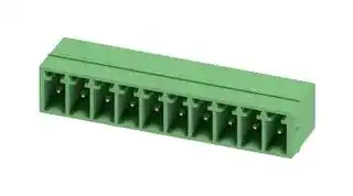 1844294: Terminal Block, Header, 3.5 mm, 10 Ways, 8 A, 300 V, Through Hole Right Angle