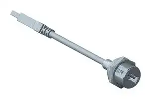 UA-30PMFL-SC7B50: USB Cable, Sealed Type A Receptacle to Type A Plug, 500 mm, 19.7 ", USB 3.0, Black