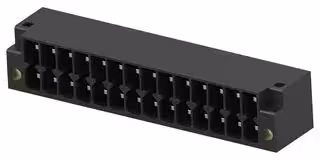 1-2842497-4: Terminal Block, 2Row, Black, w/ Flange, Header, 3.5 mm, 28 Ways, 8 A, 150 V