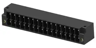 1-2842497-6: Terminal Block, 2Row, Black, w/ Flange, Header, 3.5 mm, 32 Ways, 8 A, 150 V