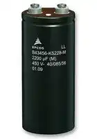 B43456A5568M000: Electrolytic Capacitor, Screw, 5600 µF, 450 V, ± 20%, Screw, 12000 hours @ 85°C