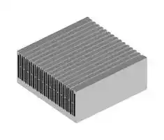 SK 440 250 AL: Heat Sink, 0.034 K/W, 200 mm, 84 mm, 250 mm
