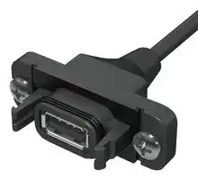 RPCU-G-00.50-AMS-AM.: USB CABLE, 2.0 A PLUG, 0.5M, BLACK