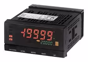 K3HB-XAA 100-240VAC: Process Meter, 5 Digit, 14.2 mm, AC Current, 0 A to 10 A, 100 to 240 VAC, K3HB-X Series