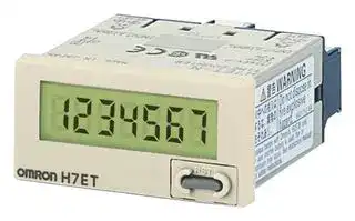 H7ET-N1: Panel Mount Timer, 0 s, 10000 h, 22.2 mm, 45 mm