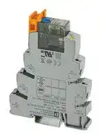2910518: Power Relay, SPDT, 230 VAC, 10 A, PLC-INTERFACE Series, DIN Rail
