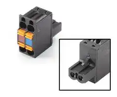 6ES7193-4JB00-0AA0: Connector, Female, Interface Module, 2 x 2 Pole, 24 VDC, Plastic, 10 mm x 22 mm x 25 mm