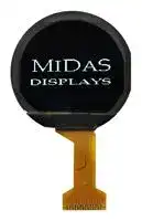 MDOT136160AY-WS: Graphic OLED, 136 x 16 Pixels, White on Black, 2.8V, SPI, 32.7mm x 32.2mm, -40 °C