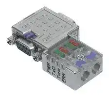 120103-0001: D-Sub Connector, BRAD, Profibus, Diagnostics + Programming Port, 90°, Field Attachable
