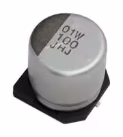 HHXJ350ARA101MF80G: Hybrid Aluminium Electrolytic Capacitor, 100 µF, ± 20%, 35 V, Radial Can - SMD, 0.035 ohm