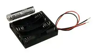 BH4AAAW: Battery Holder, BH Series,  4 x  AAA