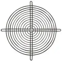 MC32655: Fan Finger Guard, Steel - Wire Form, 240mm Axial Fans, 240 mm, Bright Nickel Chrome