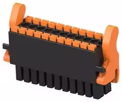 1-2842499-1: Pluggable Terminal Block, w/ Latch, Blk, 3.5 mm, 22 Ways, 24 AWG, 16 AWG, 1.3 mm², Push In