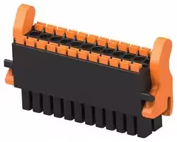 1-2842499-2: Pluggable Terminal Block, w/ Latch, Blk, 3.5 mm, 24 Ways, 24 AWG, 16 AWG, 1.3 mm², Push In