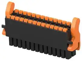 1-2842499-4: Pluggable Terminal Block, w/ Latch, Blk, 3.5 mm, 28 Ways, 24 AWG, 16 AWG, 1.3 mm², Push In