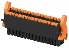 1-2842499-6: Pluggable Terminal Block, w/ Latch, Blk, 3.5 mm, 32 Ways, 24 AWG, 16 AWG, 1.3 mm², Push In