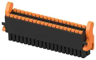 2-2842499-0: Pluggable Terminal Block, w/ Latch, Blk, 3.5 mm, 40 Ways, 24 AWG, 16 AWG, 1.3 mm², Push In