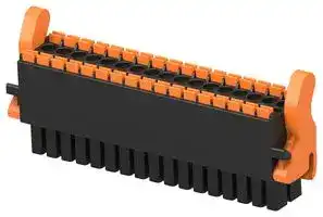 1-2842499-7: Pluggable Terminal Block, w/ Latch, Blk, 3.5 mm, 34 Ways, 24 AWG, 16 AWG, 1.3 mm², Push In