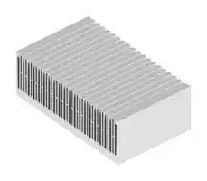SK 458 150 AL: Heat Sink, 0.028 K/W, 250 mm, 84 mm, 150 mm