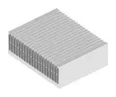 SK 458 200 AL: Heat Sink, 0.028 K/W, 250 mm, 84 mm, 200 mm