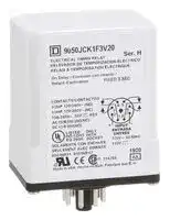 9050JCK1F3V20: TIME DELAY RELAY, DPDT, 3S, 120VAC
