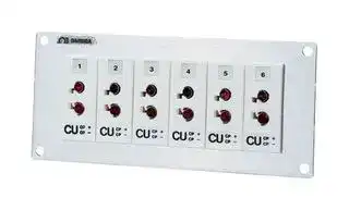 UJP-3-36-KI — Thermocouple Connector, Panel, 36x Socket, 3 Rows, Type K, 260 mm, IEC, UJP Series