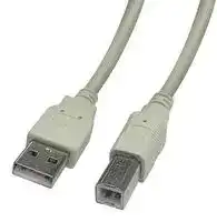 2585NL: USB Cable, Type A Plug to Type B Plug, 2 m, 6.6 ft, USB 2.0, Beige