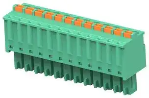 1-2842500-2: Pluggable Terminal Block, Green, 3.81 mm, 12 Ways, 28 AWG, 16 AWG, 1.3 mm², Push In