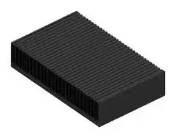 SK 461 250 SA: Heat Sink, 0.018 K/W, 400 mm, 88 mm, 250 mm