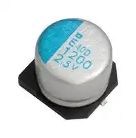 APXE100ARA560ME61G: Polymer Aluminium Electrolytic Capacitor, 56 µF, 10 V, Radial Can - SMD, 0.028 ohm