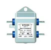 B84111F0000M060: Power Line Filter, General Purpose, 250 V, 6 A, Single Phase, 1 Stage, Chassis Mount