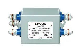 B84111F0000M125: Power Line Filter, General Purpose, 250 V, 25 A, Single Phase, 1 Stage, Chassis Mount
