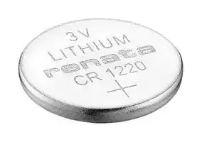 CR 1220 MFR (1BL): Battery, 3 V, 1220, Lithium Manganese Dioxide, 40 mAh, Pressure Contact, 1