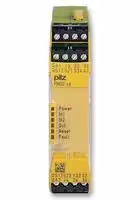 750126: Safety Relay, 24 VDC, 3PST-NO, DIN Rail, 6 A, Screw