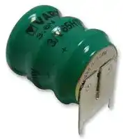 55707303059.: Rechargeable Battery, 3.6 V, Nickel Metal Hydride, 65 mAh, PCB Pins, 1