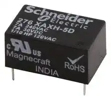 276XAXH-5D: RELAY, SPDT, 240VAC, 30VDC, 7A
