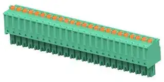 2-2842500-4: Pluggable Terminal Block, Green, 3.81 mm, 24 Ways, 28 AWG, 16 AWG, 1.3 mm², Push In