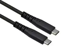 11.02.9095: USB Cable, USB Type C Plug to USB Type C Plug, 500 mm, 19.7 ", USB 4.0, Black