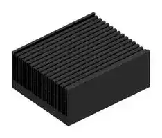 SK 497 200 SA: Heat Sink, 0.038 K/W, 165 mm, 84 mm, 200 mm