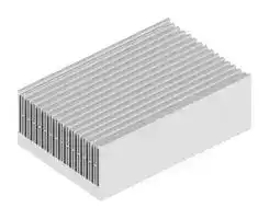 SK 497 250 AL: Heat Sink, 0.038 K/W, 165 mm, 84 mm, 250 mm