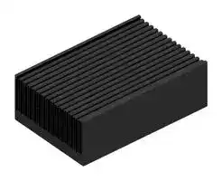 SK 497 250 SA: Heat Sink, 0.038 K/W, 165 mm, 84 mm, 250 mm