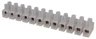 CTSN435/12W: Standard Terminal Block, 12 Contacts, 13.5 mm, Panel Mount, 6 AWG